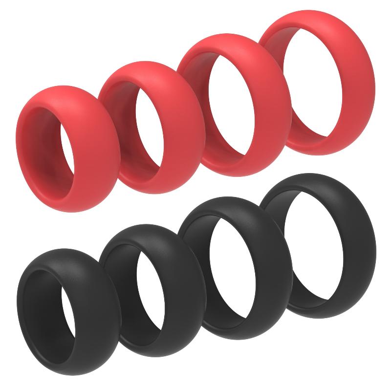 Couple Ring Set - مجموعة من 4 حلقات سيليكون للقضيب