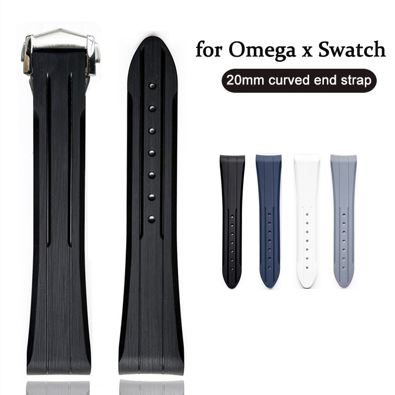 Omega Watch Seamaster - 20 مللي متر حزام مطاطي ل