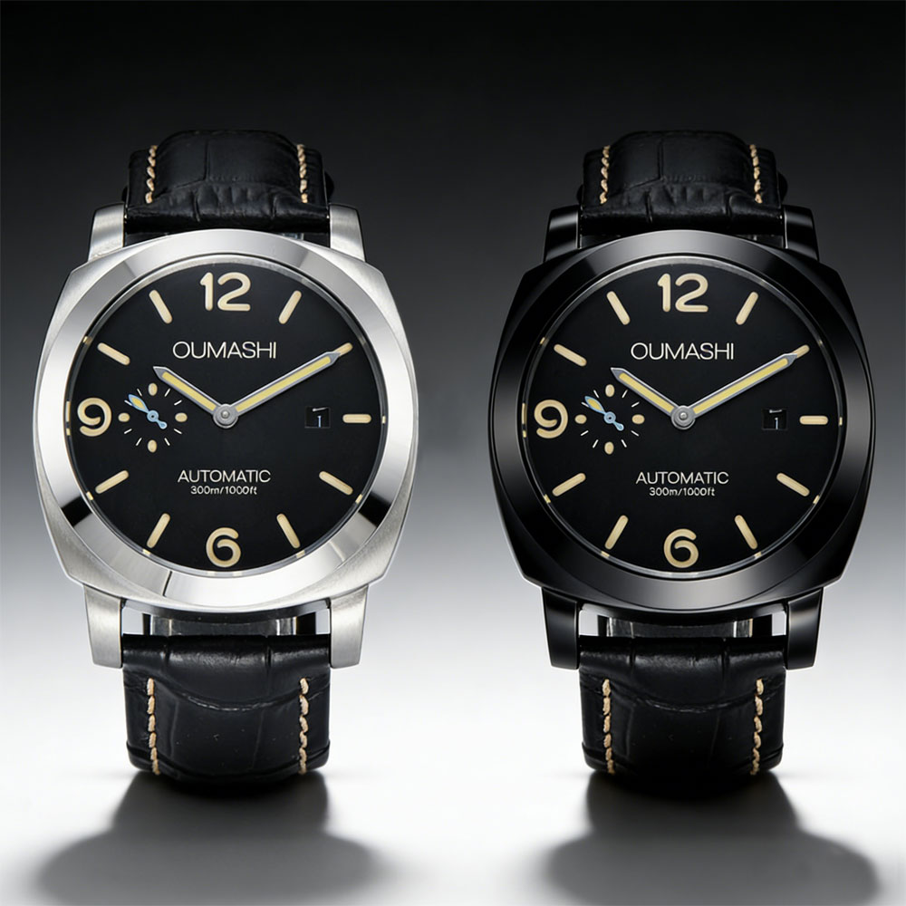 Jewelry For Watches - ساعة رجالية 44 ملم بحركة سيجل