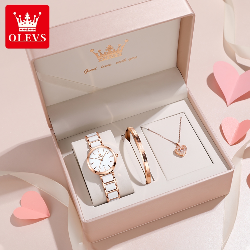 Jewelry For Watches - OLEVS ساعة نسائية 5877 ساعة كوارتز