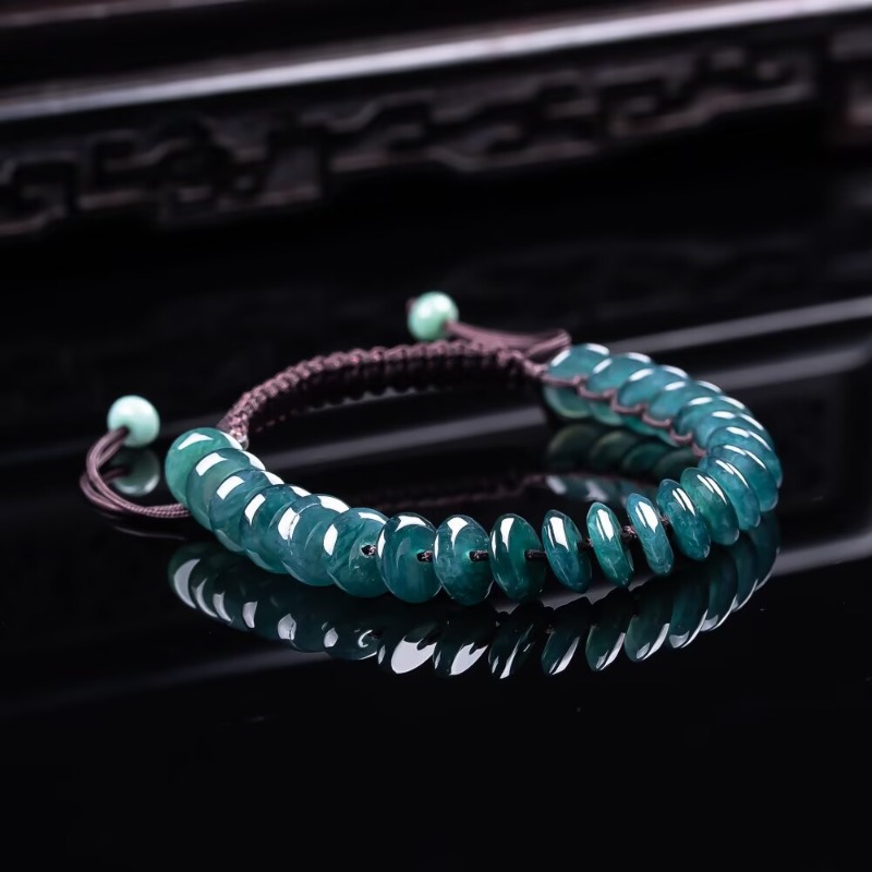 Charm Bracelet Beads - سوار من خرز الأباكس الطبيعي الأزرق