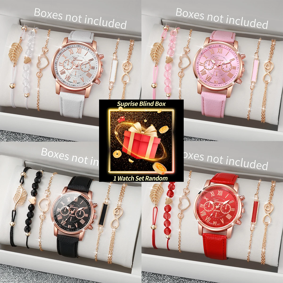 Jewelry For Watches - مجموعة ساعات نسائية مفاجئة في علبة