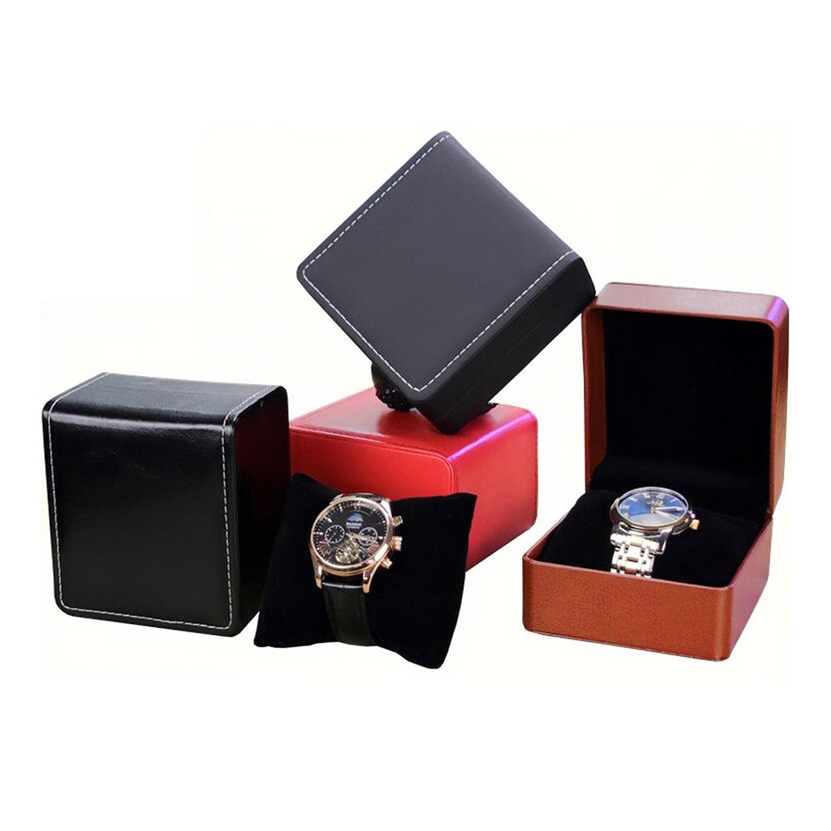 Best Jewelry Watches Women - موضة الجلود ووتش صندوق حامل المنظم