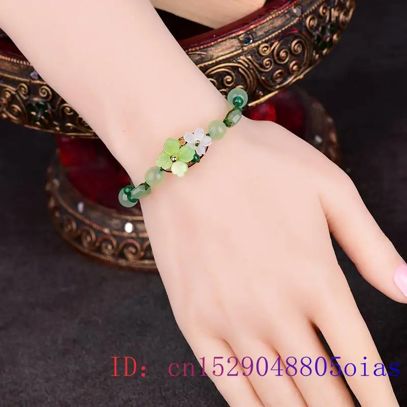 الأخضر اليشم زهرة سوار للرجال  - مراجعة Charm Bracelet Beads وسعره