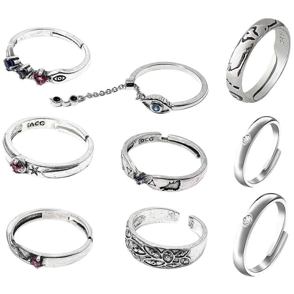 خواتم أنمي JJK يوتا أوكوتسو لل - مراجعة Couple Ring Set وسعره