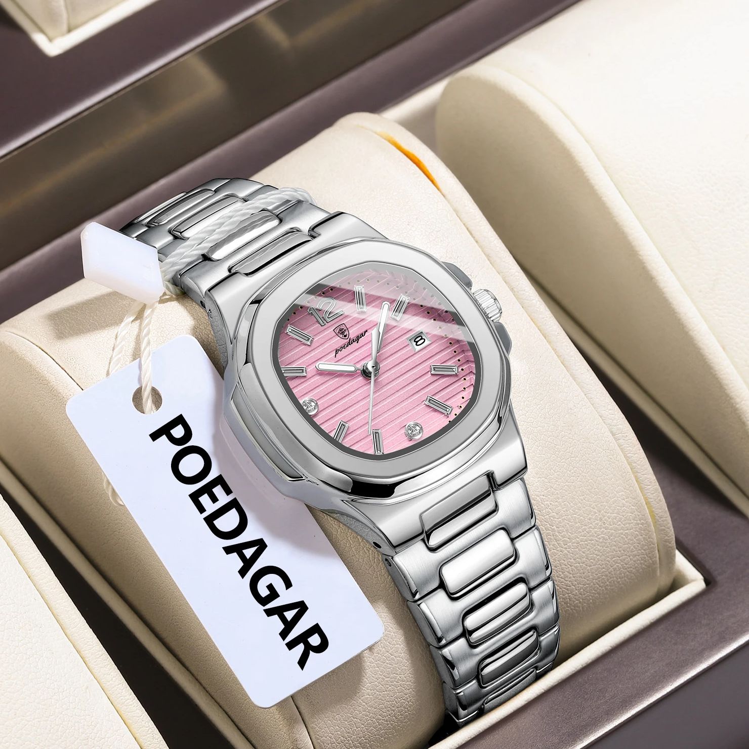 POEDAGAR ساحة أزياء المرأة ساع - مراجعة High Jewelry Watches وسعره