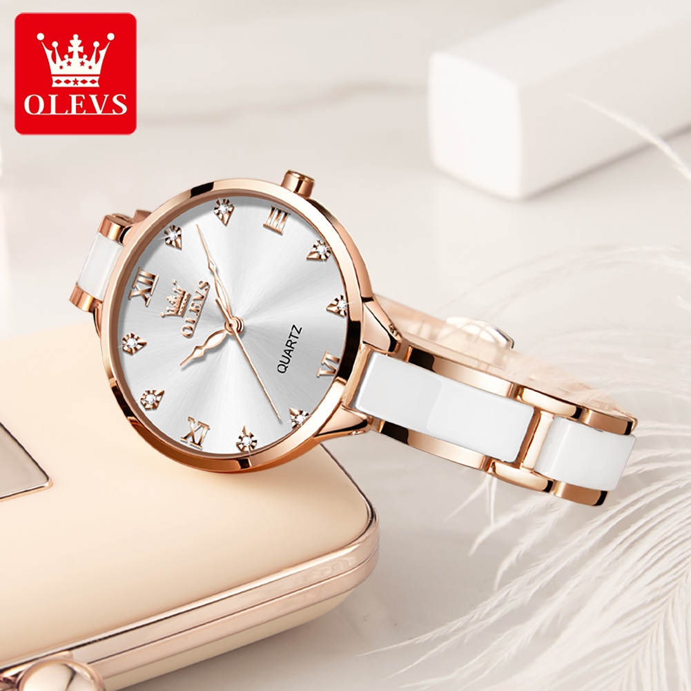 OLEVS 5872 ساعات نسائية كوارتز - مراجعة Jewelry For Watches وسعره