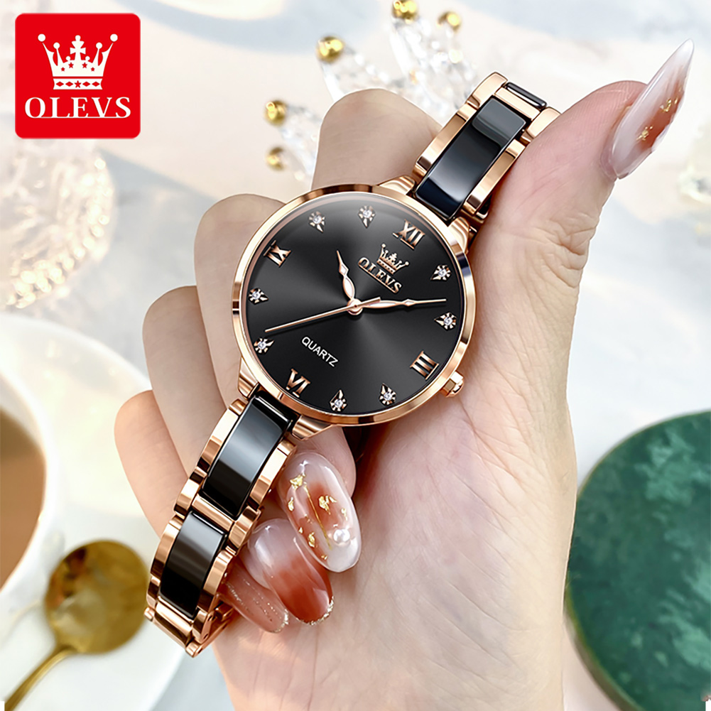 OLEVS 5872 ساعات نسائية كوارتز - مراجعة Jewelry For Watches وسعره