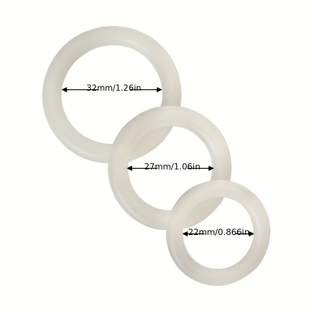 مجموعة من 3 حلقات سيليكون للقض - مراجعة Couple Ring Set وسعره