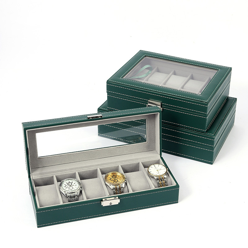 صندوق تخزين ساعات جلدي أوروبي، - مراجعة Watch Display Box وسعره