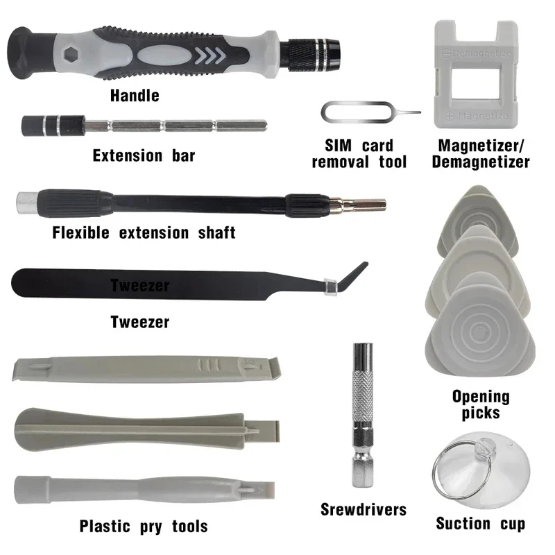 مجموعة مفكات مغناطيسية محمولة  - مراجعة Watch Repair Tool Kit وسعره