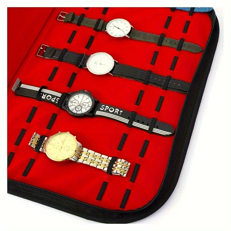 حقيبة تخزين ساعات بـ 20 فتحة،  - مراجعة Jewelry Box With Watches وسعره