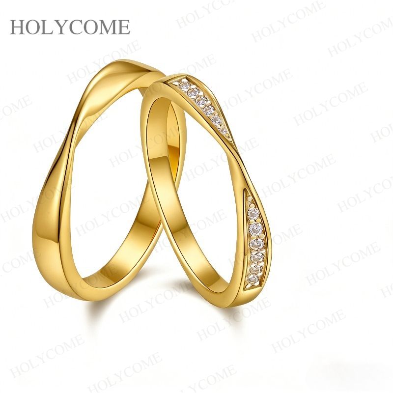 خواتم زوجية من الموسانيت مصنوع - مراجعة Couple Ring Set وسعره