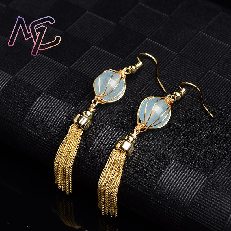 الأزرق الطبيعي اليشم الخرزة ال - مراجعة Charm Bracelet Beads وسعره