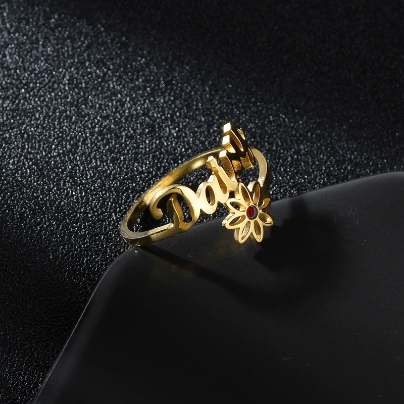 36 نمط مخصص اسم خاتم للرجال ال - مراجعة Couple Ring Set وسعره