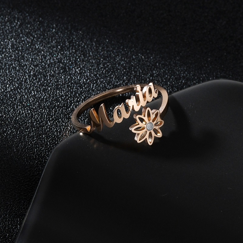 36 نمط مخصص اسم خاتم للرجال ال - مراجعة Couple Ring Set وسعره