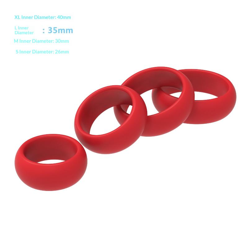 مجموعة من 4 حلقات سيليكون للقض - مراجعة Couple Ring Set وسعره